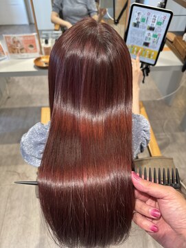 スナオ 大阪天満橋(Sunao) 髪質改善カラー×暖色系カラー【大阪天満橋美容室】