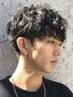 メンズカット+シャドウパーマ￥11500#調布#メンズパーマ#メンズマッシュ#眉毛