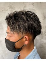 アポロ 横浜駅店(apollo)&nbsp;men's/スペインカール/スパイキーショート/ブルーブラック