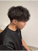 ツイストスパイラルパーマメンズマッシュ群馬高崎眉毛韓国