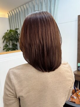 ジーナ 渋谷 表参道(JINA) 大人レイヤー/オリーブベージュ/髪質改善トリートメント