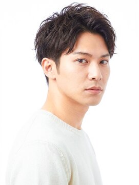 ラベストクズハ(LOVEST KUZUHA) 波巻きパーマ/オールバック/2ブロック/メンズショート