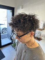 ブラック(BLACK) スパイキーショート/ソフトツイスト/岐阜メンズカット