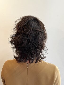 ピュアソウル(Pure Soul) くせ毛を活かす大人可愛いミディアムレイヤー