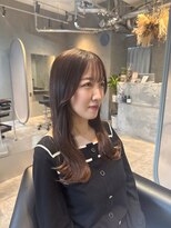 ファブ バイ ルミ(Fab by Lumi)&nbsp;顔まわり韓国風レイヤーカット×ココアブラウンカラー