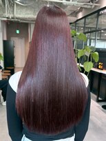アルバム 新宿(ALBUM SHINJUKU) ロングピンクベージュ韓国ヘア顔周りレイヤー_ba585682