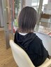 【ブリーチなしで叶う】赤みを抑えたやわらか透明感カラー