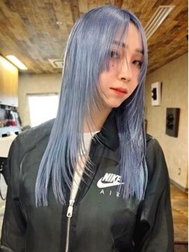 ネハス 栄(nehus.) 学割ブリーチハイライト髪質改善ダブルカラーレイヤーカット
