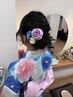 【☆浴衣レンタル×ヘアセット☆】【★花火大会やお祭りに★】着付け込み
