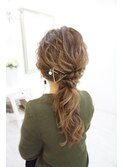 ウェーブ ヘアセット