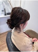 お呼ばれヘア　ボブアレンジ