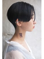 カライング(ing)&nbsp;スーツ短髪ツーブロック束感モテる黒髪シークレットパーマ流行