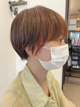 アナザーワールド(ANOTHER WORLD) マロンベージュ/インナーカラー/オレンジ　【渡辺まみ】