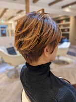 サロンドエー(SALON DE A)&nbsp;ショートボブ＋ハイライト。【港南台駅/本郷台駅/洋光台駅】