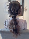 ローポニー 波巻き くるりんぱ【アレンジ ヘアセット 立川】