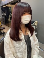 ヘア プロデュース キュオン(hair produce CUEON.)&nbsp;ロング×チェリーレッド