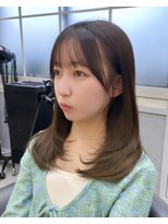 韓国レイヤー/韓国風/ボブ/髪質改善/黒髪/ブリーチなし〔池袋〕