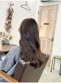 グレーベージュ×ロング