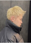 【GEEKS渋谷】スパイキーショート/ブロンド/春カラー/短髪