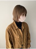 顔まわりカット/ベージュカラー/ダブルカラー/ボブ
