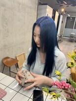 ソルトウォーター(SALT WATER)&nbsp;アクアブルー/マリンブルー/ブリーチあり/恵比寿/代官山