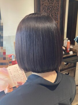 ヘアリゾート粋 ティガ 池袋店(tiga) ナチュラルショートボブ/艶髪
