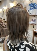 大人ゆる外ハネ×W3Dハイライト