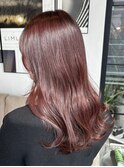 ピンクベージュダブルカラーケアブリーチ新潟万代