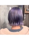 20代30代40代/タッセルボブ/ラベンダー/ハイトーン