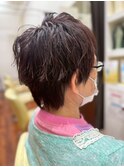 大人キレイハンサム立体感束感ショート☆大人女子スタイル