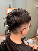 スペインカール/スパイキーショート/ブルーブラック/柏