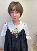 代々木/ブリーチなし/ショートボブ/酸性ストレート/新宿/韓国