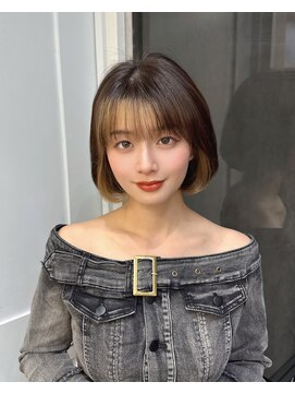 ロンドアヴァントゥス 池袋(Lond aventus) 韓国レイヤー/韓国風/ボブ/髪質改善/黒髪/ブリーチなし〔池袋〕