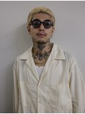 メンズアップバング 刈り上げ センターパート フェード