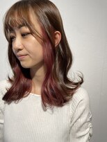 トレフ(Trefle)&nbsp;インナーカラー/ダークブラウン×ローズピンク