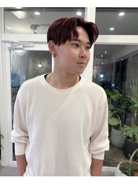 アミ カシワ(ami kashiwa) 暖色カラー×センター分け
