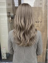 ニコリヘアワークス(nicori hair works)&nbsp;ロング×ナチュラルアッシュブロンド3