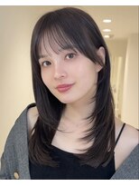 アイトーキョーエス 渋谷(AI TOKYO S)&nbsp;ミルクティーブロンド/ダークブルー/デジタルパーマ/渋谷