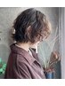 【朝のセットを楽に】カット+ナチュラルパーマ
