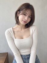 ワゴンバイアフロート(Wagon by afloat)&nbsp;池袋/20代30代小顔丸みショートボブ/顔まわりレイヤー/前髪あり
