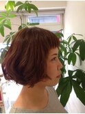 重めショートボブ