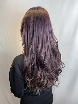 フレア ヘア サロン(FLEAR hair salon) 大人パープルカラー！イルミナカラー☆_マロンベージュ_かきあげ