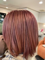 ヘアー バイ ミーズ(hair by Mii’s) ハンドブロー/ケイ素カラー/ベリーピンクベージュ