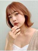外ハネボブこなれヘアシースルーバング