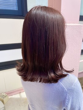 ワークスヘアー(WORKS HAIR) ブリーチ無しピンクブラウン