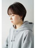 小頭効果でスタイルアップ。コンパクトマッシュショート