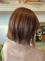 ケイト(kate) 【kate 大宮】切りっぱなしボブ×オレンジブラウン