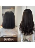 20代 30代 40代 エクステ 大人可愛い艶感アッシュピンクブラウン