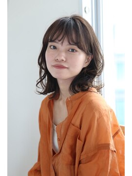 ヘアーアンドメイク エクリ 不動前店(Hair&Make equri) ミディアムレイヤースタイル【目黒不動前】