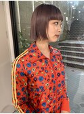 前上がりミニボブヘア